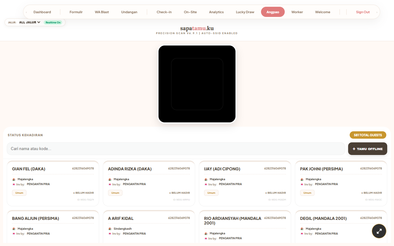 Digital Gift Ledger Console