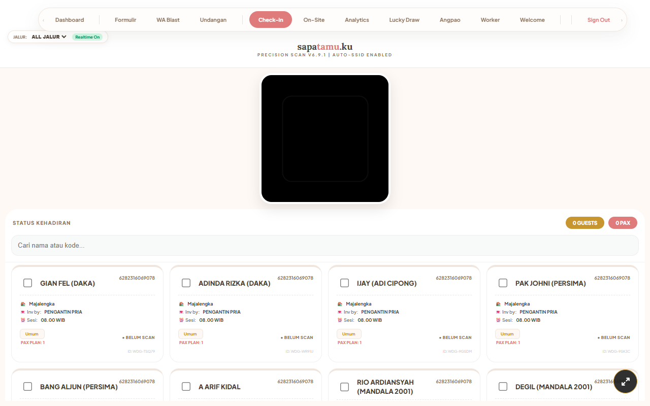 QR Scanner Console