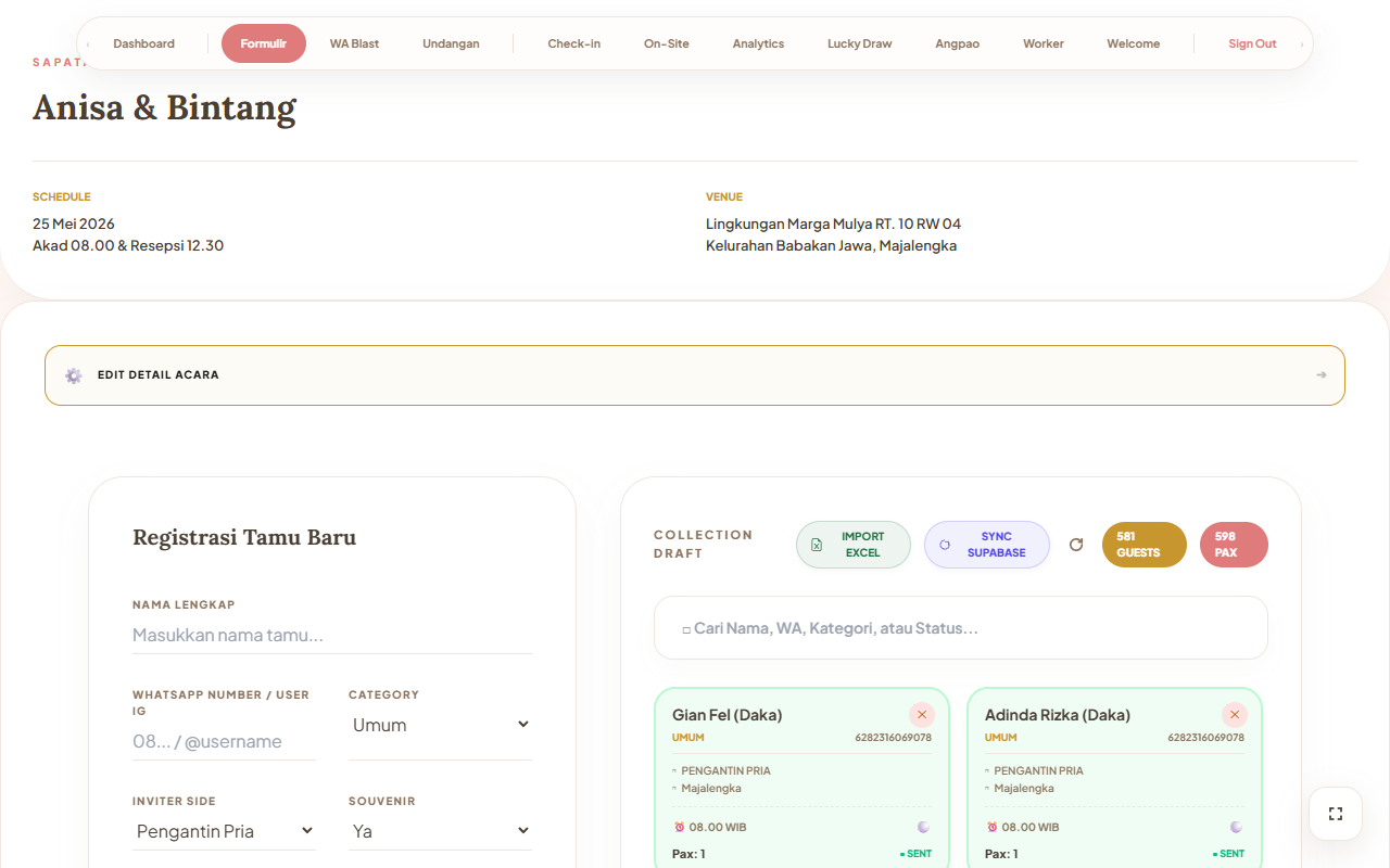 Digital Guestbook Log